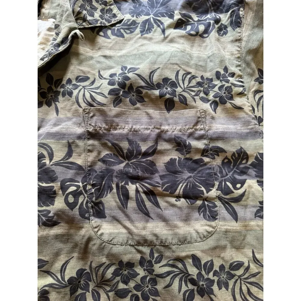 Tommy Bahama Men Size XXL Silk Button Down Hawaiian Shirt Tropical Golf Vacation
